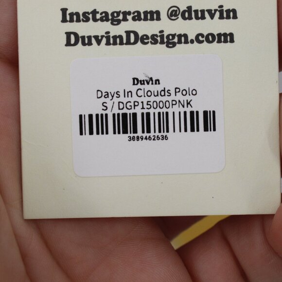 NWT Duvin polo shirt mens small Days in the Clouds golf casual sun palm tree fun - Picture 4 of 9